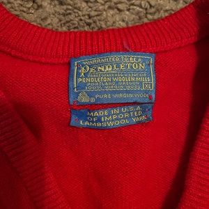 Pendleton Vest XL red